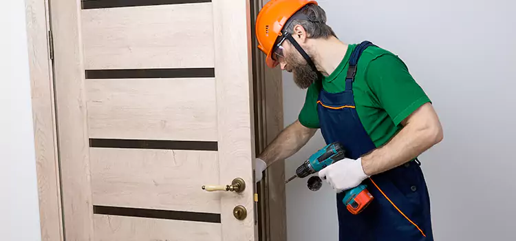 Replace Internal Door Handle with Lock Hickory